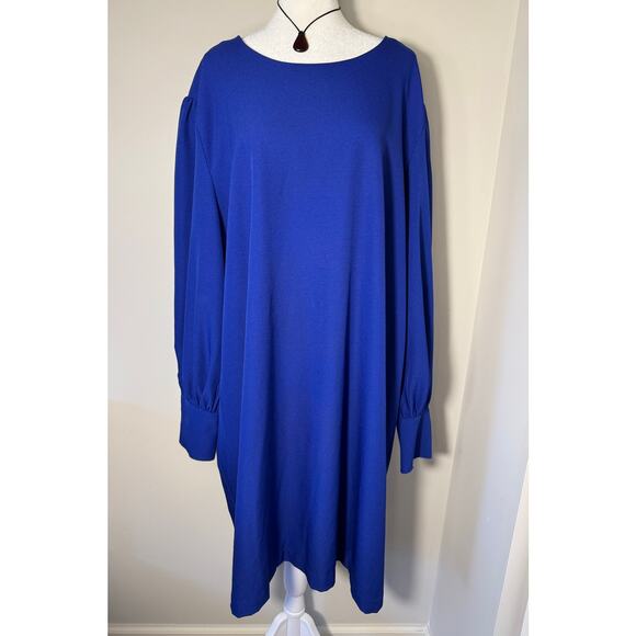 Anthropologie Ichi Cobalt Blue Dress 3X - Picture 1 of 7